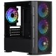 2E GAMING CALLEO (GB700) MiniT, Micro ATX,Mini ITX,2xUSB2.0,1xUSB3.0,4x120mm ARGB, TG (side panel), without PSU, black