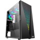 2E GAMING GALAXY (G2055) MidT, 2xUSB2.0,1xUSB3.0, 3x120mm ARGB+strip,TG (side panel),without PSU,black