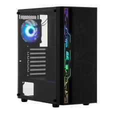 2E GAMING SPERO (G2052), MidT, 2xUSB2.0,1xUSB3.0, 1x120mm ARGB+strip,TG (side panel),without PSU,black