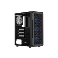 2E GAMING HEXAGON (G338) MidT,2xUSB2.0,1xUSB3.0, 1x120+3x120ARGB ,TG (side panel),without PSU,black