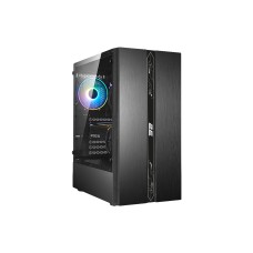2E GAMING RUNA (G2107) MidT, 2xUSB2.0, 1xUSB3.0,1x120mm ARGB+ ARGB strip,TG (side panel),without PSU,black