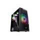 2E GAMING TURBO (G2057B) , MidT, 2xUSB2.0,1xUSB3.0, 1x200+3x120ARGB,TG (side panel),without PSU,black