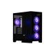 2E Gaming Fantom GK701B, without PSU, 2xUSB 3.0, 1xUSB Type-C, 4x120mm ARGB, controller with remote, TG Side/Front Panel, mATX, Black
