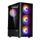 Zalman N4 Rev.1 without PSU, 1xUSB3.0, 2xUSB2.0, 3x140mm, RGB, 3x120mm RGB, VGA 315mm, LCS ready, TG Side Window, ATX, black