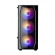 Zalman N4 Rev.1 without PSU, 1xUSB3.0, 2xUSB2.0, 3x140mm, RGB, 3x120mm RGB, VGA 315mm, LCS ready, TG Side Window, ATX, black