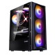 Zalman N4 Rev.1 without PSU, 1xUSB3.0, 2xUSB2.0, 3x140mm, RGB, 3x120mm RGB, VGA 315mm, LCS ready, TG Side Window, ATX, black