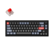 Keychron V2 68Key, K Pro Red, Hot-Swap, QMK, Knob, USB-A, EN/UKR, RGB, Carb