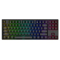 1ST PLAYER MK8 TITAN (104 KEYS) Gateron Switches: Red; 13 Commonly Used Keys With Interchangeable SWITCH Synchronously (Compatible With Cherry/Kailh/Gateron Switch); Ergonomic Design Concept; Full N-Key Rollover Function with WIN lock; RGB LED effects; Do