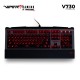 Viper V730 Mech. RGB-Keyboard, Tooling: Open, Features: Kailh Brown switches, 8 Multimedia control keys, Red LED, 6 level backlight dimming.