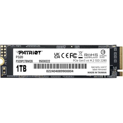 Patriot P320 1TB M.2 2280 PCIE Gen3 x4 SSD