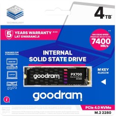 SSD GOODRAM PX700 4TB PCIe 4x4 M.2 2280