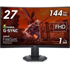 DELL Monitor 27" S2721HGFA 2xHDMI, DP, Audio, VA, 144Hz, 1ms, CURVED, G-SYNC, FreeSync